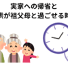 実家への帰省と子供が祖父母と過ごせる時間