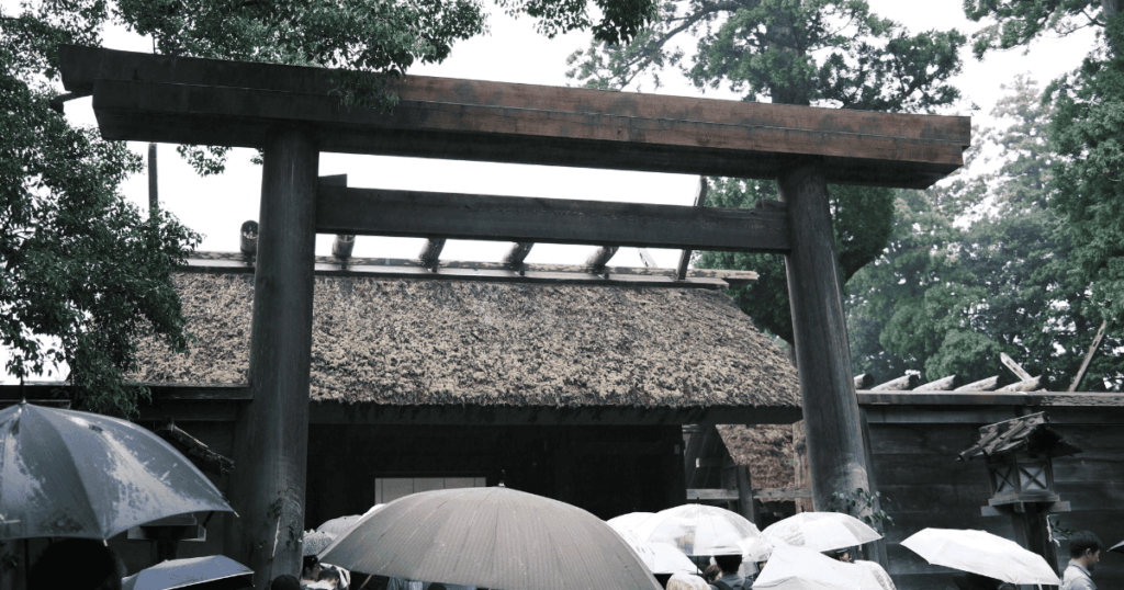 伊勢神宮　外宮　鳥居